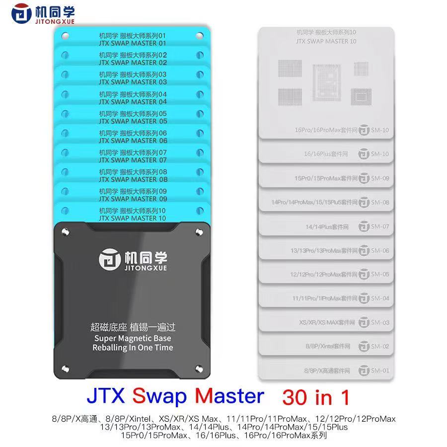 Electronics Repair Master - JTX Swap Master Platform stencilset voor
