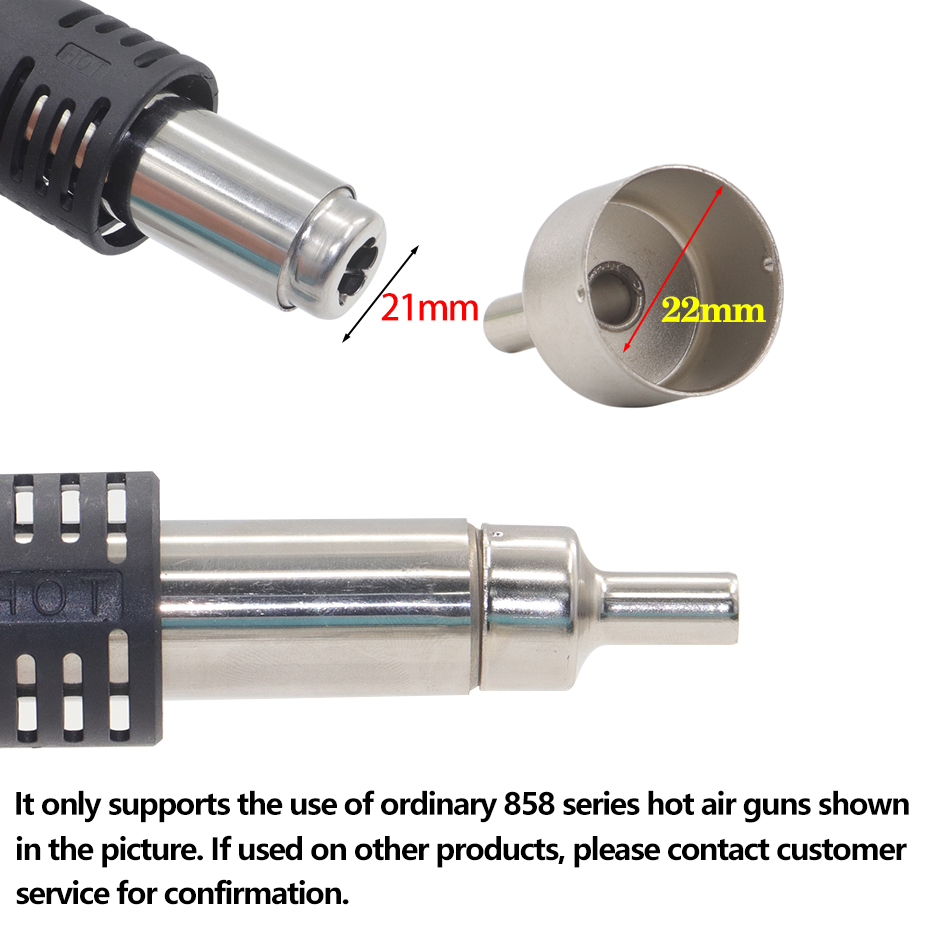 9 stks/partij 22mm Universele  - Hot Air Station 858 recensie en prijs