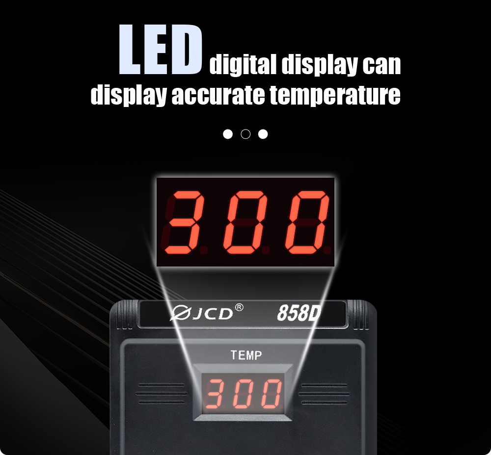 JCD Heteluchtpistool 858D 700W - Hot Air Station 858 recensie en prijs