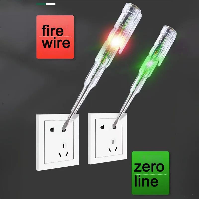 2PCSVoltage Tester Pen Schroev - Circuit Test Pencil recensie en prijs